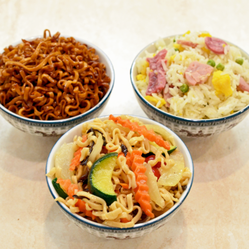 garniture au choix pad thai riz cantonais nouilles aux legumes
